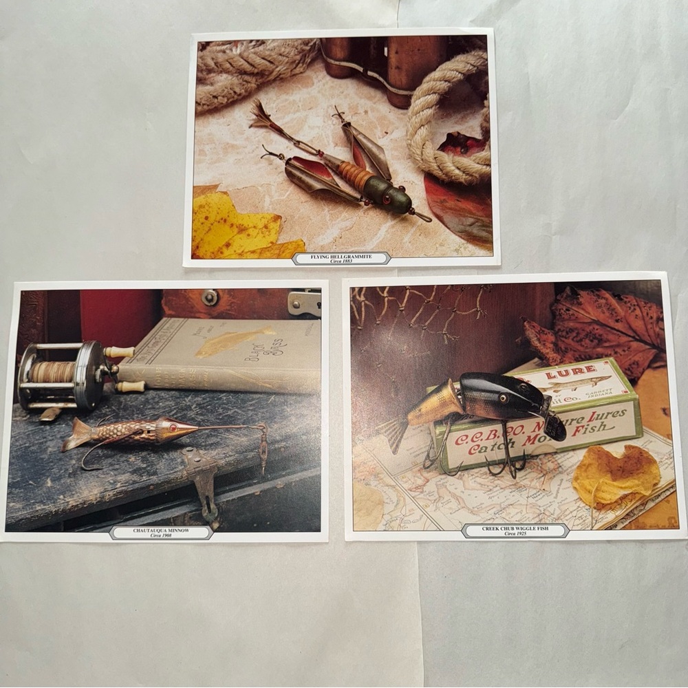 Vintage Fishing Lure Print Set